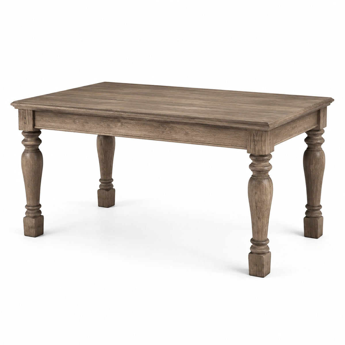 Table à manger rectangulaire en chêne massif marron 150x90x75 cm