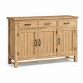 Buffet en bois 3 portes 3 tiroirs 145x40x85 cm