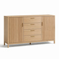 Buffet en bois à 2 portes et 4 tiroirs