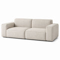 Canapé 3 places en tissu bouclé beige
